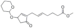 Structure of Methyl 7-(5-oxo-3-((tetrahydro-2H-pyran-2-yl)oxy)cyclopent-1-en-1-yl)hept-5-enoate