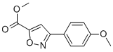 Structure of 3-(4-METHOXY-PHENYL)-ISOXAZOLE-5-CARBOXYLIC ACID METHYL ESTER