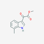 Structure of (7-methyl-1H-indol-3-yl)oxoacetic acid methyl ester
