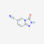 1,2,4-TRIAZOLO[4,3-A]PYRIDINE-6-CARBONITRILE,2,3-DIHYDRO-3-OXO-结构式