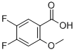 Structure of 4,5-DIFLUORO-2-METHOXYBENZOIC ACID
