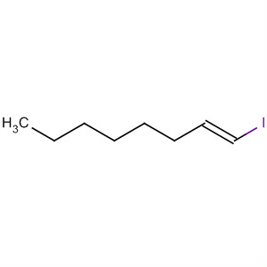 Structure of 1-Octene, 1-iodo-, (E)-