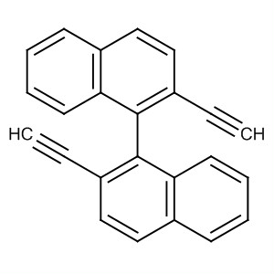 Structure of 1,1'-Binaphthalene, 2,2'-diethynyl-, (1R)-