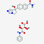 Structure of (2S,3S)-2,3-DIHYDROXY-4-OXO-4-(PHENYLAMINO)BUTANOIC ACID COMPD.WITH6-(6,7-DIHYDRO-7-HYDROXY-5H-PYRROLO[1,2-C]IMIDAZOL-7-YL)-N-METHYL-2-NAPHTHALENECARBOXAMIDE