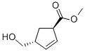 METHYL (1R,4R)-4-(HYDROXYMETHYL)CYCLOPENT-2-ENE-1-CARBOXYLATE结构式