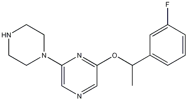 Structure of 2-[1-(3-Fluorophenyl)ethoxy]-6-(1-piperazinyl)pyrazine