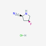 Structure of (2S,4S)-4-FLUOROPYRROLIDINE-2-CARBONITRILE HYDROCHLORIDE
