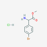 Benzeneacetic acid, a-amino-4-bromo-, methyl ester, hydrochloride结构式