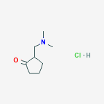 2-((DIMETHYLAMINO)METHYL)CYCLOPENTANONE HCL结构式