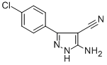 Structure of 5-AMINO-3-(4-CHLOROPHENYL)-1H-PYRAZOLE-4-CARBONITRILE