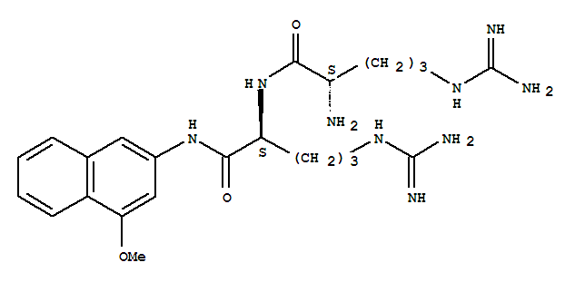 ARG-ARG 4-METHOXY-B-NAPHTHYLAMIDE TRIHYD结构式