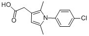 Structure of 1-(4-chlorophenyl)-2,5-dimethyl-1h-pyrrole-3-aceticaci