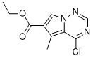 Structure of ETHYL 4-CHLORO-5-METHYLPYRROLO[2,1-F][1,2,4]TRIAZINE-6-CARBOXYLATE