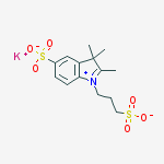 Structure of 2,3,3-TRIMETHYL-1-(3-SULFONATOPROPYL)-INDOLINIUM-5-SULFONIC ACID, POTASSIUM SALT