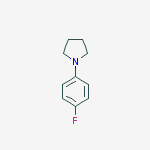 1-(4-fluorophenyl)Pyrrolidine结构式