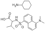 DANSYL-DL-VALINE CYCLOHEXYLAMMONIUM SALT结构式