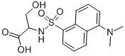 N-DANSYL-DL-SERINE CYCLOHEXYLAMMONIUM SALT结构式