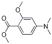 Structure of Benzoic acid, 4-(dimethylamino)-2-methoxy-, methyl ester