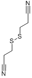 Structure of 3 3-DITHIOBIS(PROPIONITRILE)  98
