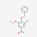Structure of 4-(benzyloxy)-3-bromo-5-ethoxybenzaldehyde