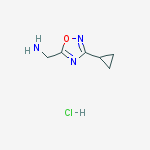 1-(3-cyclopropyl-1,2,4-oxadiazol-5-yl)methanamine(SALTDATA: HCl)结构式