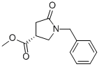 Structure of (R)-1-BENZYL-5-OXO-PYRROLIDINE-3-CARBOXYLIC ACID METHYL ESTER 