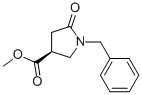 (S)-1-苄基-5-氧代吡咯烷-3-甲酸甲酯结构式