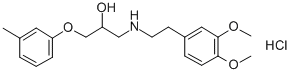 Structure of Bevantolol hydrochloride