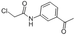 乙酰胺,N-(3-乙酰基苯基)-2-氯-结构式
