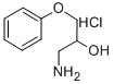3-氨基-1-苯氧基-2-丙醇盐酸盐结构式