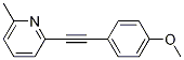 2-(4-methoxyphenylethynyl)-6-methylpyridine结构式