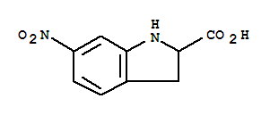 Structure of 1H-Indole-2-carboxylicacid, 2,3-dihydro-6-nitro-