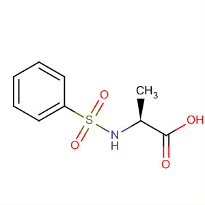 Structure of Alanine, N-(phenylsulfonyl)-