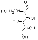 Chemical structure of D-[15N]GLUCOSAMINE HYDROCHLORIDE