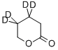 Structure of DELTA-VALEROLACTONE-3,3,4,4-D4