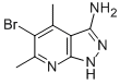 Structure of 5-BROMO-4,6-DIMETHYL-1H-PYRAZOLO[3,4-B]PYRIDIN-3-AMINE