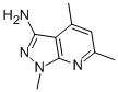 Structure of 1,4,6-Trimethyl-1H-pyrazolo[3,4-b]pyridin-3-ylamine ,97%