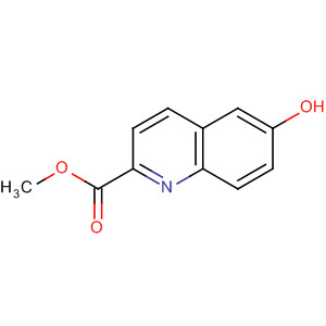 Structure of 2-Quinolinecarboxylic acid, 6-hydroxy-, methyl ester