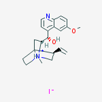 (9S)-9-hydroxy-6'-methoxy-1-methylcinchonan-1-ium iodide结构式