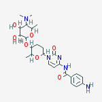 Structure of 4-Amino-N-[1-[(2R)-5α-[[4,6-dideoxy-4-dimethylamino-α-D-glucopyranosyl]oxy]tetrahydro-6β-methyl-2H-pyran-2β-yl]-1,2-dihydro-2-oxopyrimidin-4-yl]benzamide