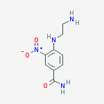 4-[(2-aminoethyl)amino]-3-nitrobenzamide结构式