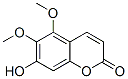 7-羟基-5,6-二甲氧基-2H-1-苯并吡喃-2-酮结构式