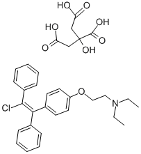 Structure of Clomiphene Citrate