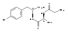 Structure of H-GLY-LEU-TYR-OH