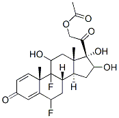 Structure of 6,9-Difluoro-11,16,17,21-tetrahydroxypregna-1,4-diene-3,20-dione 21-acetate