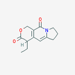 Structure of 4-ethyl-4,6,7,8-tetrahydro-1h-pyrano[3,4-f]indolizine-3,10-dione