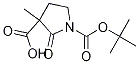 1-tert-Butyl 3-methyl 2-oxopyrrolidine-1,3-dicarboxylate结构式