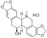 Structure of (+)-CHELIDONINE HYDROCHLORIDE