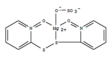 Structure of [2,2-dithiobis[pyridine] 1,1-dioxide-O,O,S][sulphato(2-)-O]magnesium