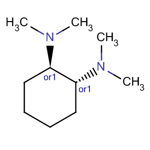 (1R,2R)-N1,N1,N2,N2 - 四甲基环己基 - 1,2 二胺结构式